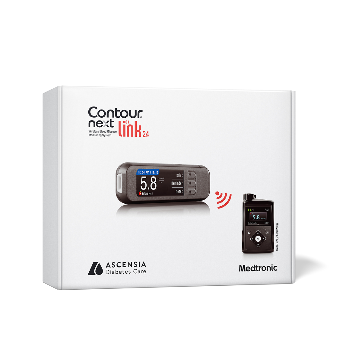 CONTOUR®NEXT LINK 2.4 Meter for the MiniMed™ 630G system and MiniMed™ 670G  system